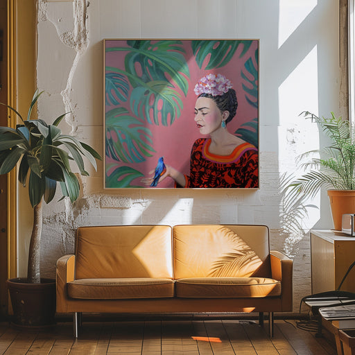 Te Confier Chacun De Mes Secrets by Sylvie Demers Square Canvas Print Art for Modern Home Decor. Decorate your office or living room with canvas artwork