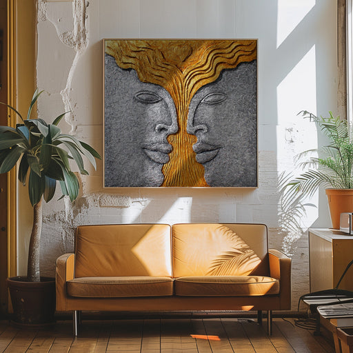 TREE OF LOVE by ALLA GRANDE Square Canvas Print Art for Modern Home Decor. Decorate your office or living room with canvas artwork