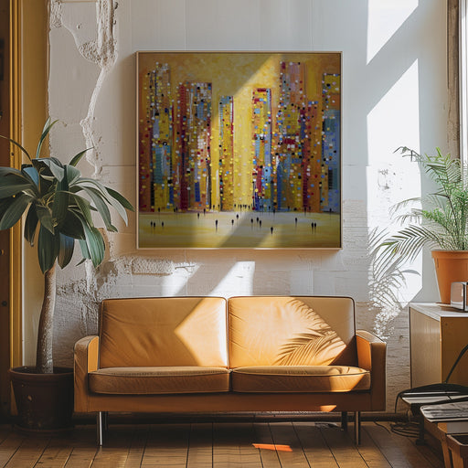 Sunset Reverie by Ekaterina Ermilkina Square Canvas Print Art for Modern Home Decor. Decorate your office or living room with canvas artwork