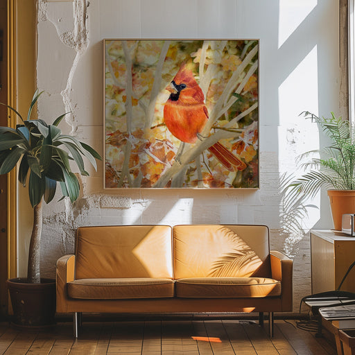 Entwined In Leaves by Angeles M. Pomata Square Canvas Print Art for Modern Home Decor. Decorate your office or living room with canvas artwork