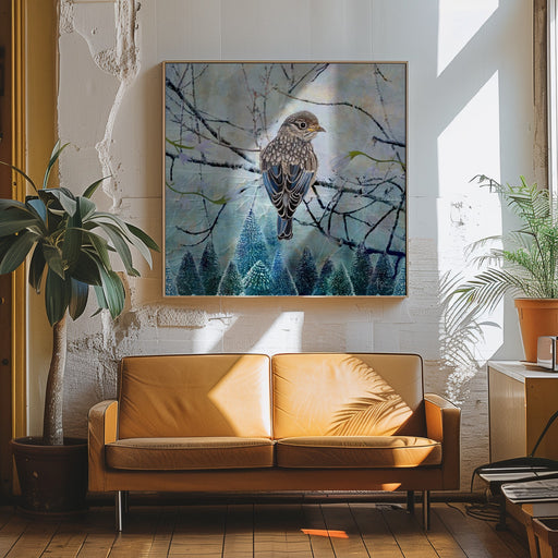 Winter Glow by Angeles M. Pomata Square Canvas Print Art for Modern Home Decor. Decorate your office or living room with canvas artwork