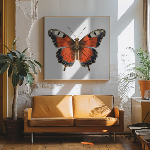 Butterfly 49 by Bilge Paksoylu Square Canvas Print Art for Modern Home Decor. Decorate your office or living room with canvas artwork