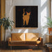 Orange Cat by Vision Grasp Art Square Canvas Print Art for Modern Home Decor. Decorate your office or living room with canvas artwork