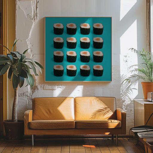 Chuchi Peque by Julia Ramiro Square Canvas Print Art for Modern Home Decor. Decorate your office or living room with canvas artwork