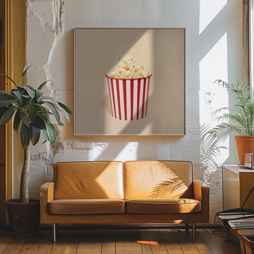 Palomitas.1.q by Julia Ramiro Square Canvas Print Art for Modern Home Decor. Decorate your office or living room with canvas artwork