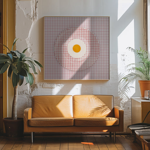 Egg Plate Ou0.1 by Julia Ramiro Square Canvas Print Art for Modern Home Decor. Decorate your office or living room with canvas artwork