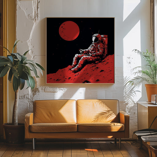 Moon 2 by Bilge Paksoylu Square Canvas Print Art for Modern Home Decor. Decorate your office or living room with canvas artwork