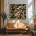 Mid Century Grid Pattern Eight by Little Dean Square Canvas Print Art for Modern Home Decor. Decorate your office or living room with canvas artwork