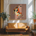 Pouncing cat Var by Little Dean Square Canvas Print Art for Modern Home Decor. Decorate your office or living room with canvas artwork