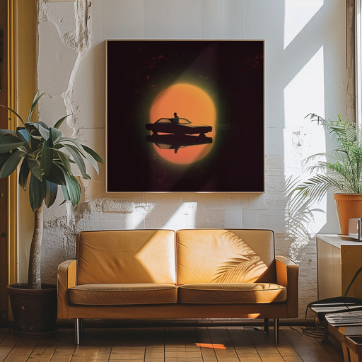 NightDrive by Samantha Hearn Square Canvas Print Art for Modern Home Decor. Decorate your office or living room with canvas artwork