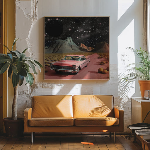 SpaceRide 6.0 by Samantha Hearn Square Canvas Print Art for Modern Home Decor. Decorate your office or living room with canvas artwork