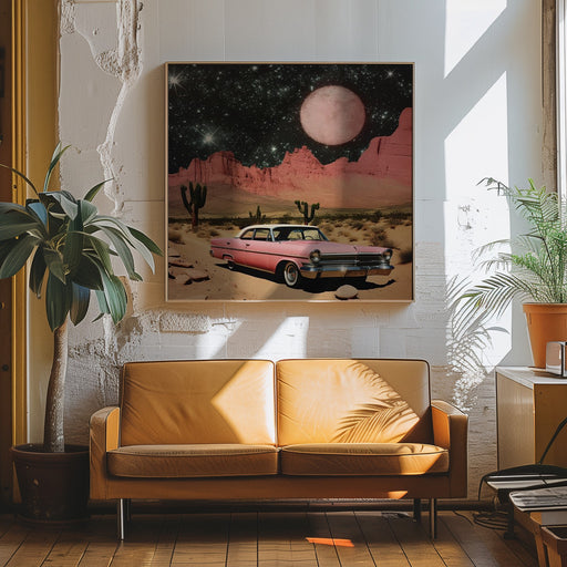 SpaceRide 8.0 by Samantha Hearn Square Canvas Print Art for Modern Home Decor. Decorate your office or living room with canvas artwork