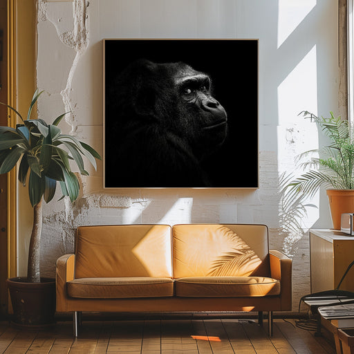 Gorilla by Christian Meermann Square Canvas Print Art for Modern Home Decor. Decorate your office or living room with canvas artwork