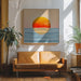 Minimalist Sunset 2 by Kristian Gallagher Square Canvas Print Art for Modern Home Decor. Decorate your office or living room with canvas artwork