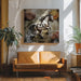 Horse art 3 by Rafal Kulik Square Canvas Print Art for Modern Home Decor. Decorate your office or living room with canvas artwork