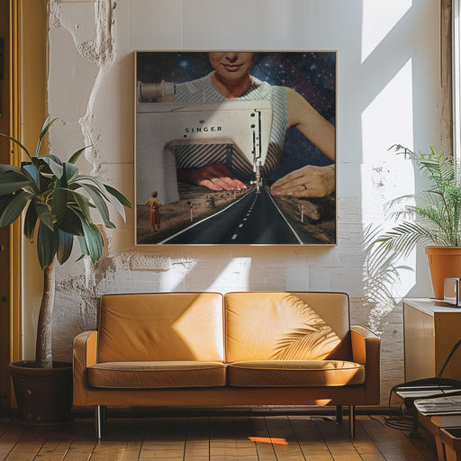 This Is How a Road Gets Made by Vertigo Artography Square Canvas Print Art for Modern Home Decor. Decorate your office or living room with canvas artwork