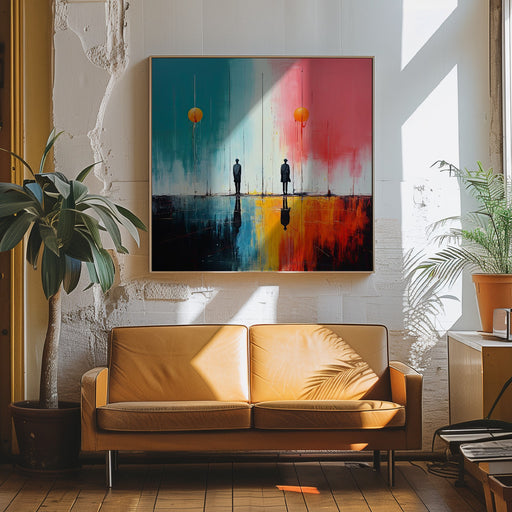 Second World 6 by Justyna Jaszke Square Canvas Print Art for Modern Home Decor. Decorate your office or living room with canvas artwork