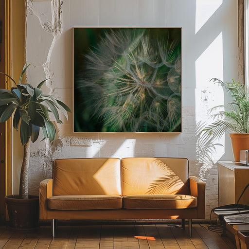 Summer Dandelion Square Canvas Art  Bethany Young 