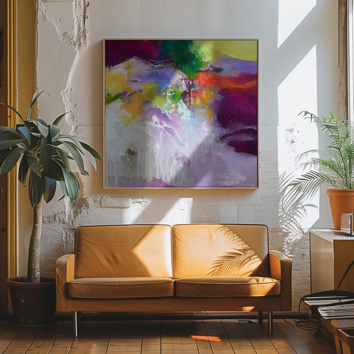 Adventure awaits Square Canvas Print Art  Kirsten Handelmann 