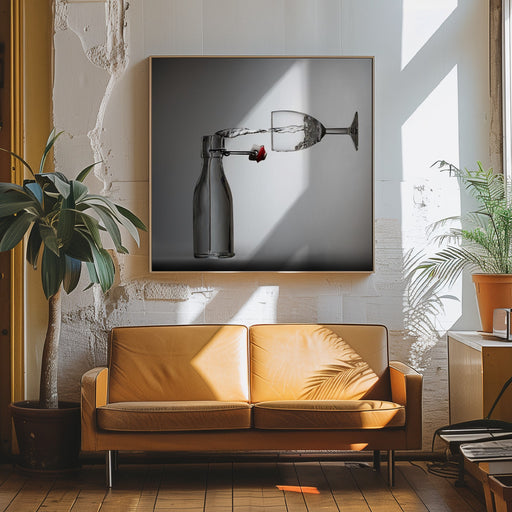 Pouring? Square Canvas Art  Wieteke de Kogel 