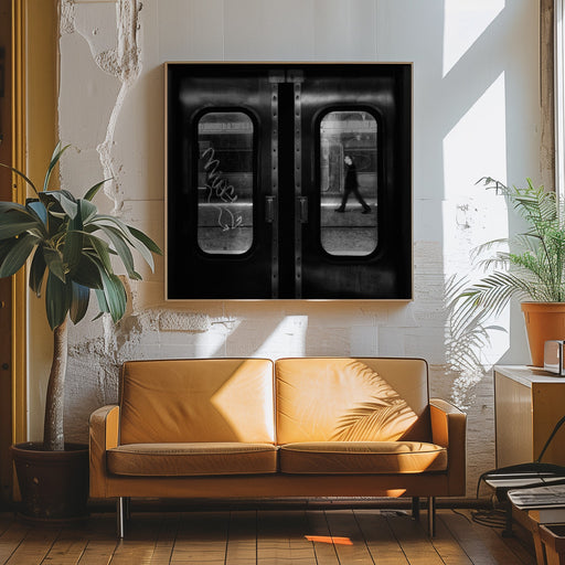 A Lonely Passage Square Canvas Art  Laura Mexia 