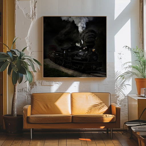 Blow That Whistle by Chuck Gordon Square Canvas Print Art for Modern Home Decor. Decorate your office or living room with canvas artwork