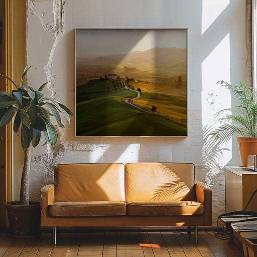Val d\'Orcia by Jarek Pawlak Square Canvas Print Art for Modern Home Decor. Decorate your office or living room with canvas artwork