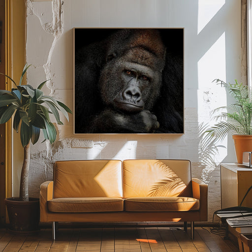 ONE MOMENT IN CONTACT Square Canvas Art  Antje Wenner-Braun 