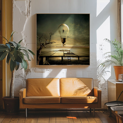 nightwalk by Franziskus Pfleghart Square Canvas Print Art for Modern Home Decor. Decorate your office or living room with canvas artwork