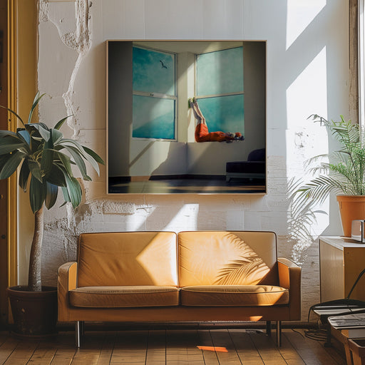 room with a view Square Canvas Art  ambra 