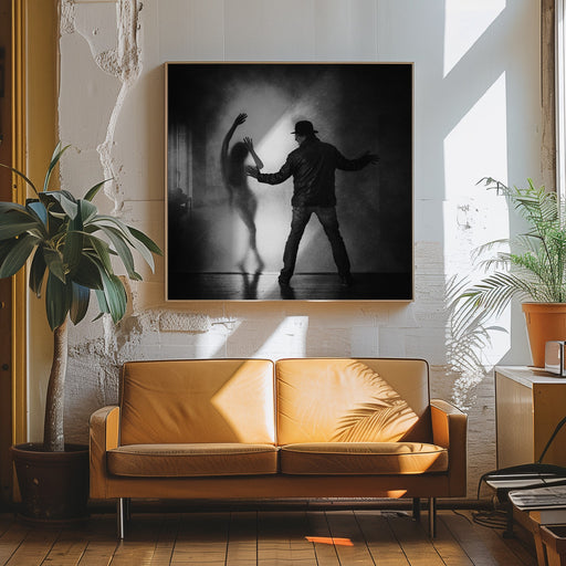 the invisible wall by Roswitha Schleicher-Schwarz Square Canvas Print Art for Modern Home Decor. Decorate your office or living room with canvas artwork