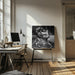 Don't touch my face! by Gunarto Song Square Canvas Print Art for Modern Home Decor. Decorate your office or living room with canvas artwork