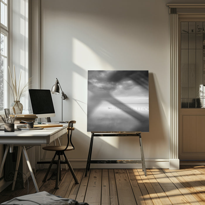 Sixty shades of gray Square Canvas Art  George Digalakis 