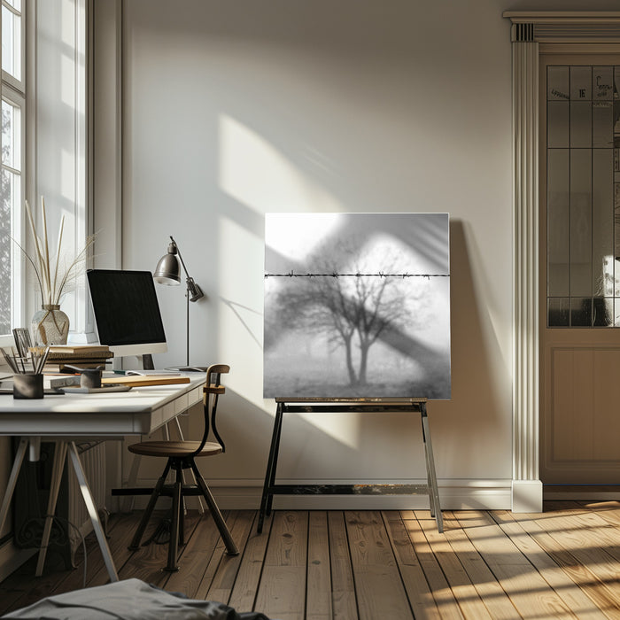 Goodbye cruel world by Wagdi Kala Square Canvas Print Art for Modern Home Decor. Decorate your office or living room with canvas artwork
