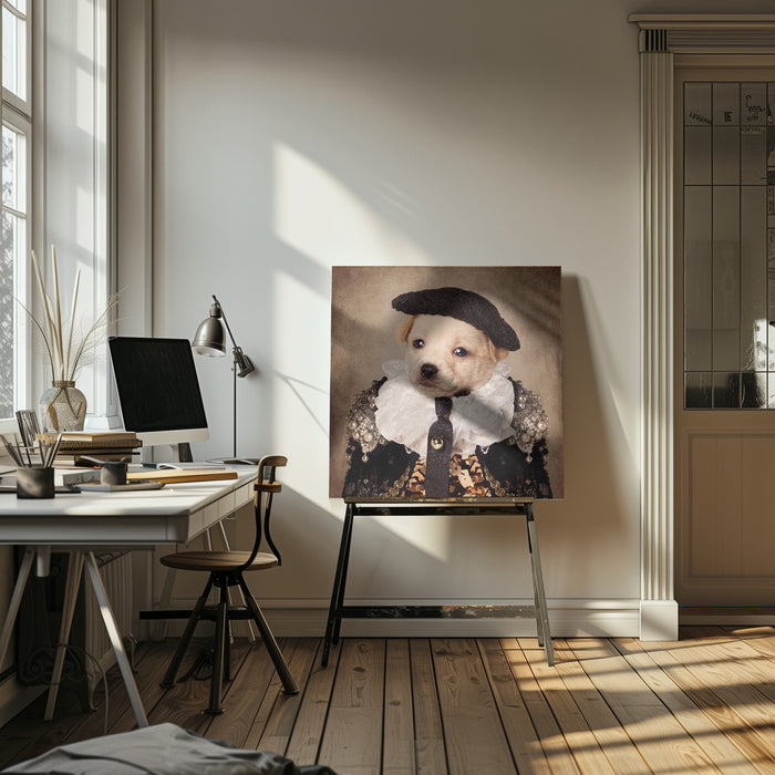 Shelter Pets project - Mia Square Canvas Art  Tammy Swarek 