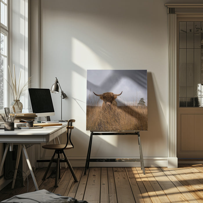 It wasn't me by Gert van den Bosch Square Canvas Print Art for Modern Home Decor. Decorate your office or living room with canvas artwork