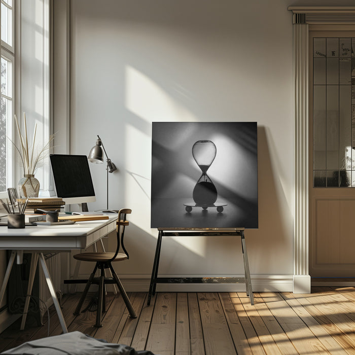 Hourglass by Victoria Glinka Square Canvas Print Art for Modern Home Decor. Decorate your office or living room with canvas artwork
