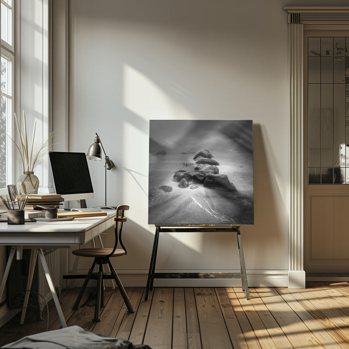 Mysterious stones ... by Joanna Maciszka Square Canvas Print Art for Modern Home Decor. Decorate your office or living room with canvas artwork