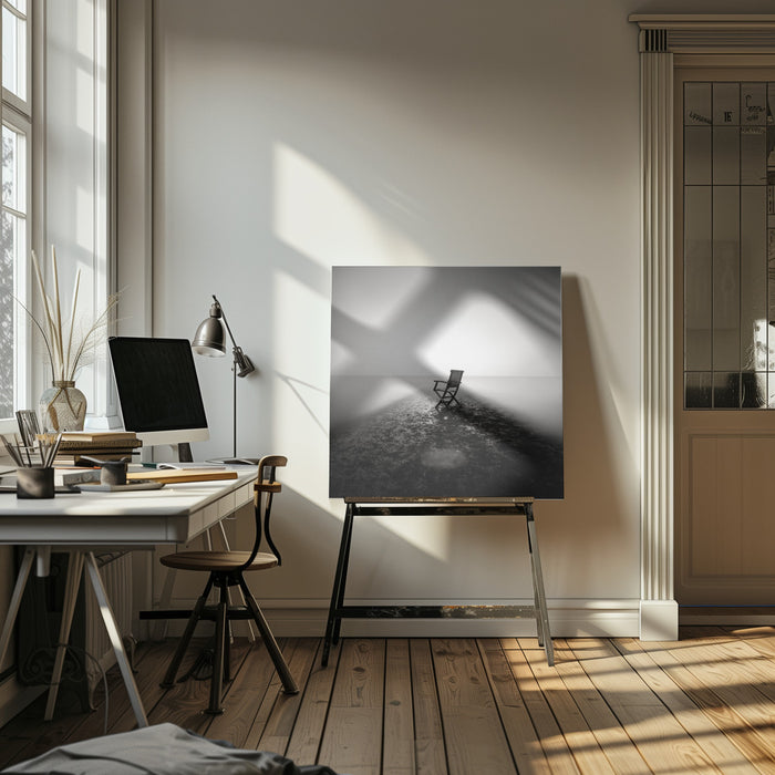 Sit down and relax by Christophe Staelens Square Canvas Print Art for Modern Home Decor. Decorate your office or living room with canvas artwork