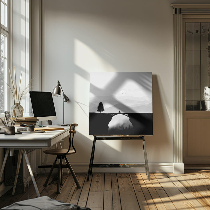 Dream vacation by Hadi Malijani Square Canvas Print Art for Modern Home Decor. Decorate your office or living room with canvas artwork
