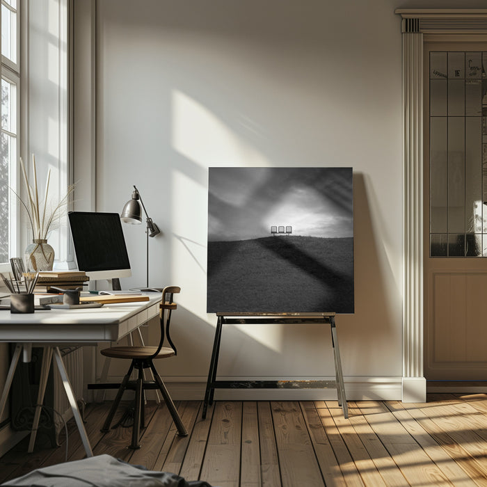 Emptiness by Jan Rauwerdink Square Canvas Print Art for Modern Home Decor. Decorate your office or living room with canvas artwork