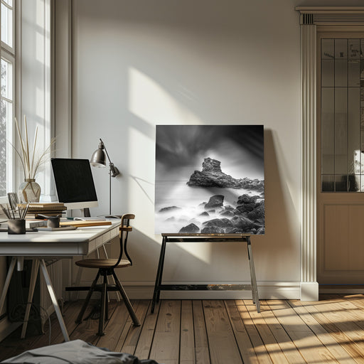 A Sea of Rocks by George Digalakis Square Canvas Print Art for Modern Home Decor. Decorate your office or living room with canvas artwork