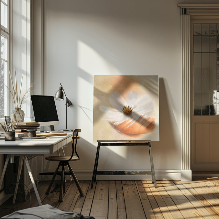 Light as a Feather by Gaille Gray Square Canvas Print Art for Modern Home Decor. Decorate your office or living room with canvas artwork