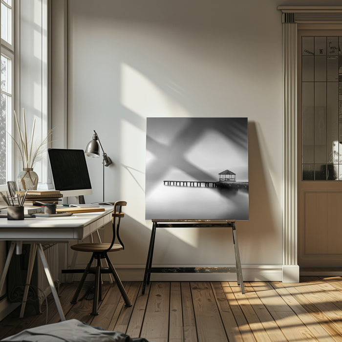 Whispering Lakes 019 by George Digalakis Square Canvas Print Art for Modern Home Decor. Decorate your office or living room with canvas artwork