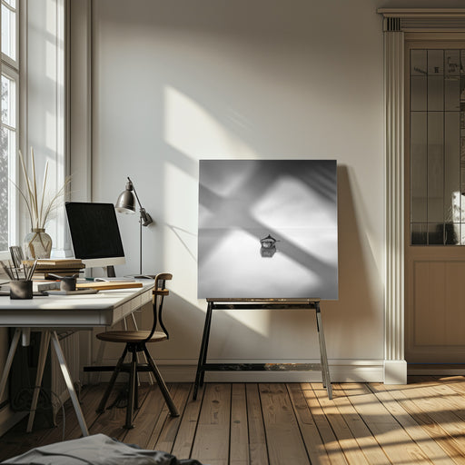 Lonely boat by George Digalakis Square Canvas Print Art for Modern Home Decor. Decorate your office or living room with canvas artwork