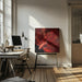 Red Fire Bettafish Square Canvas Art  Antonyus Bunjamin (Abe) 