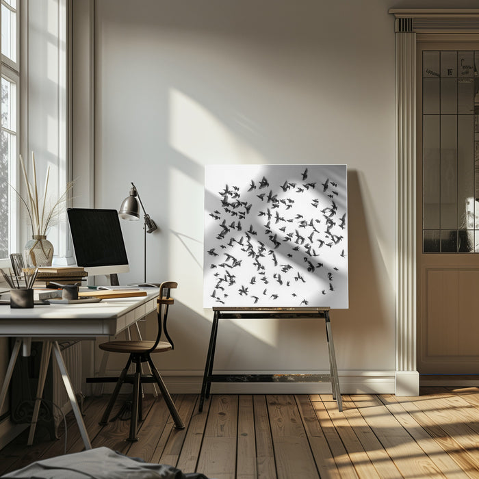 Birds by Branko Markovic Square Canvas Print Art for Modern Home Decor. Decorate your office or living room with canvas artwork