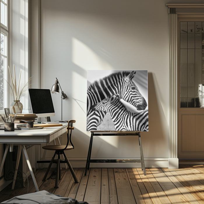 Love by MIN LI Square Canvas Print Art for Modern Home Decor. Decorate your office or living room with canvas artwork