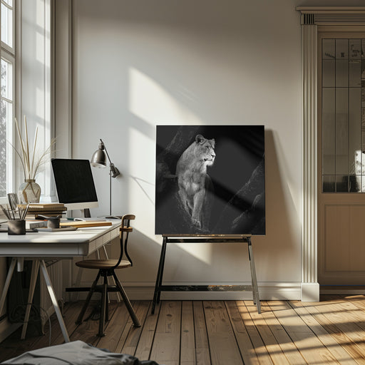 Lioness Square Canvas Art  Christian Meermann 