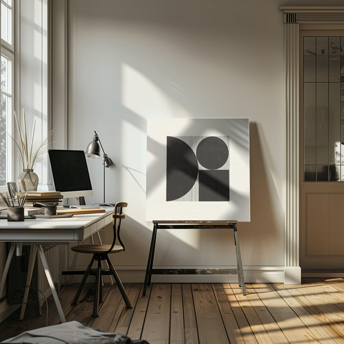 Paper Object No7 by THE MIUUS STUDIO Square Canvas Print Art for Modern Home Decor. Decorate your office or living room with canvas artwork